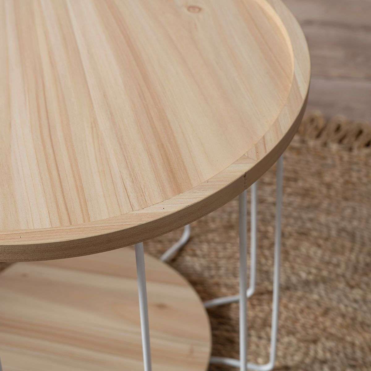 Tennyson Side Table - White - Large