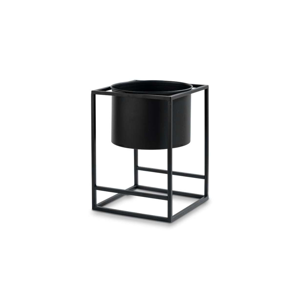 Brent Metal Plant Stand Black - Short