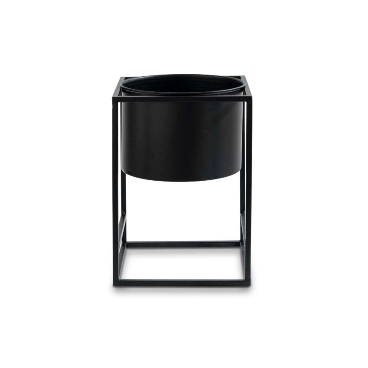 Brent Metal Plant Stand Black - Short