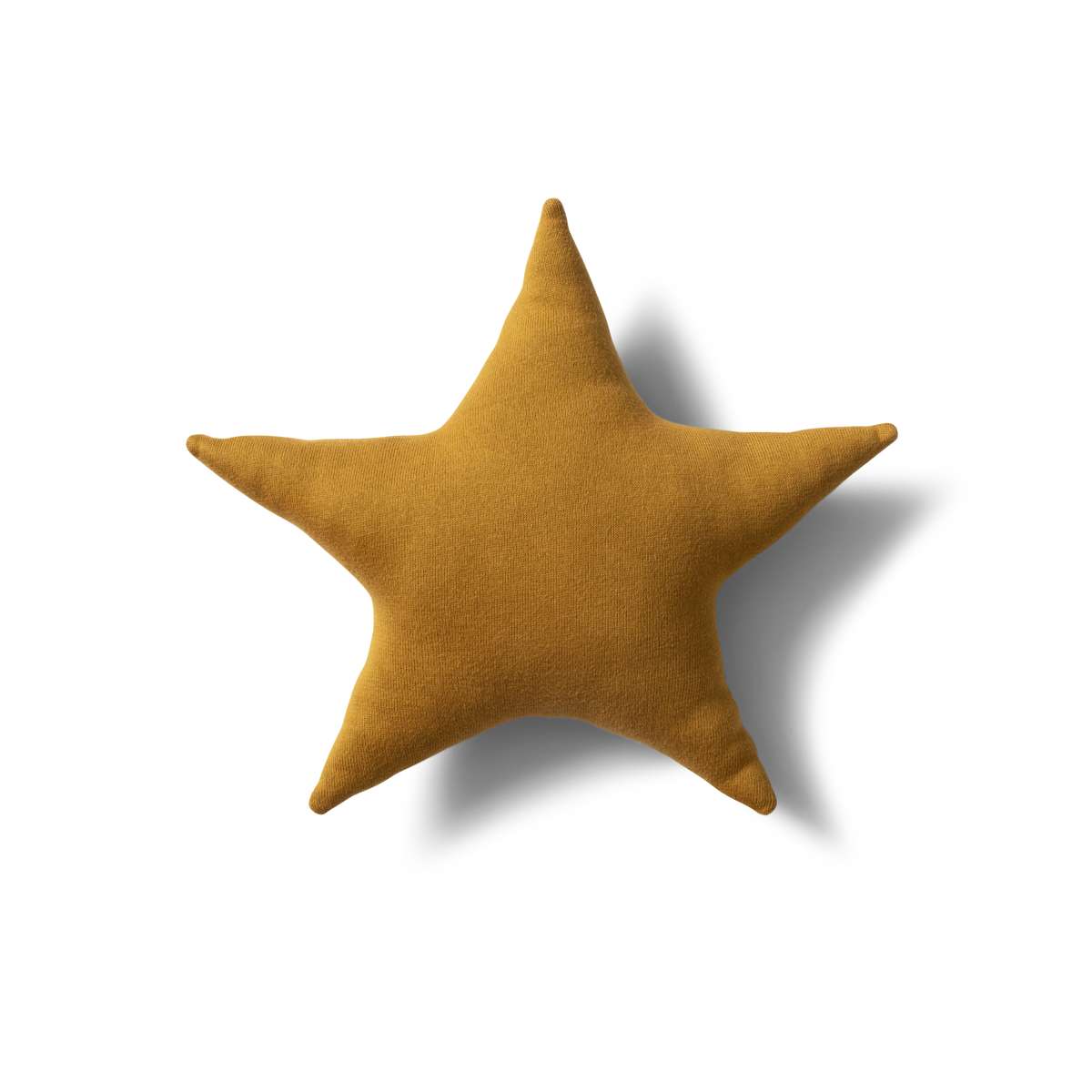 Star Knitted Cushion - Marigold