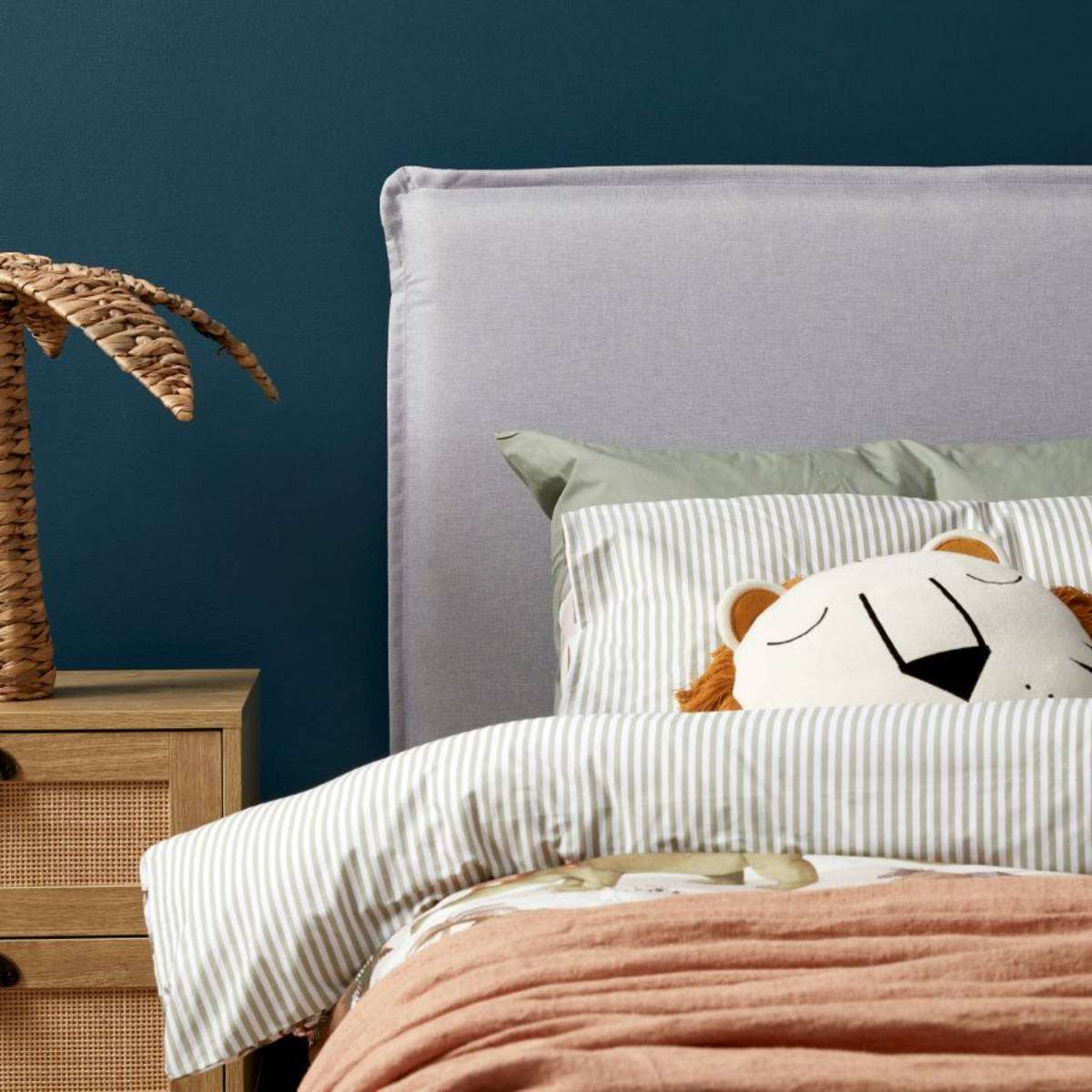 Peyton Single Bed - Light Grey