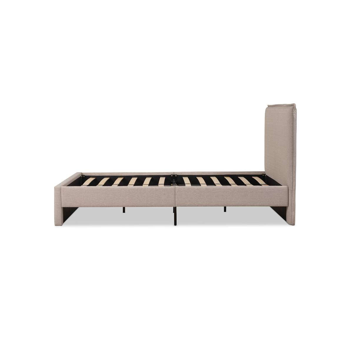 Peyton King Single Bed - Oatmeal