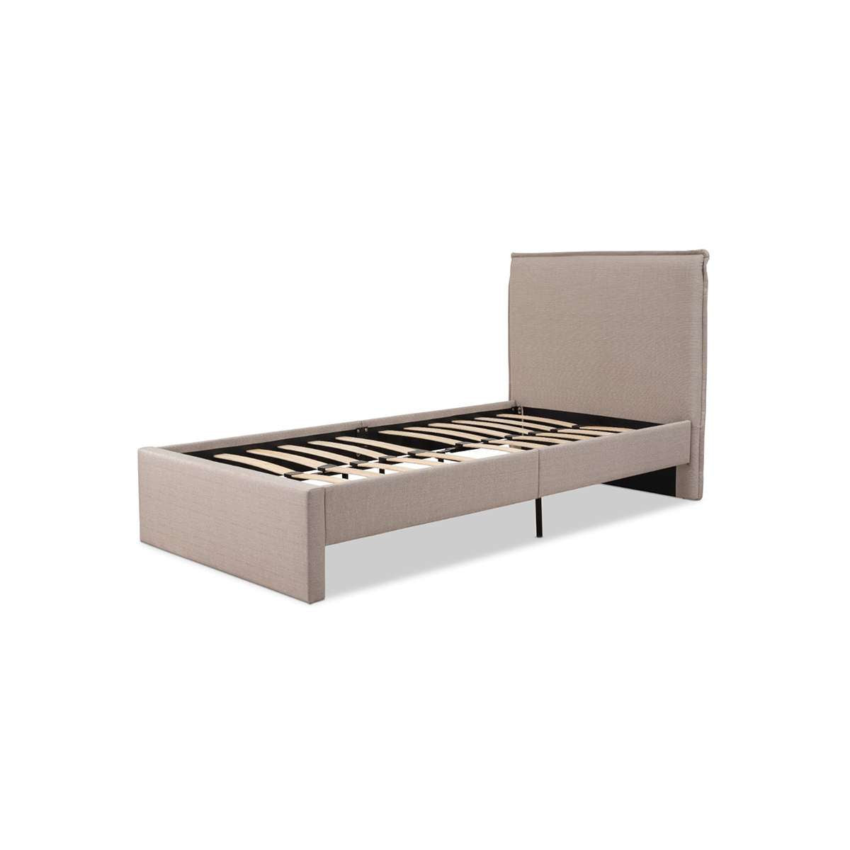 Peyton King Single Bed - Oatmeal