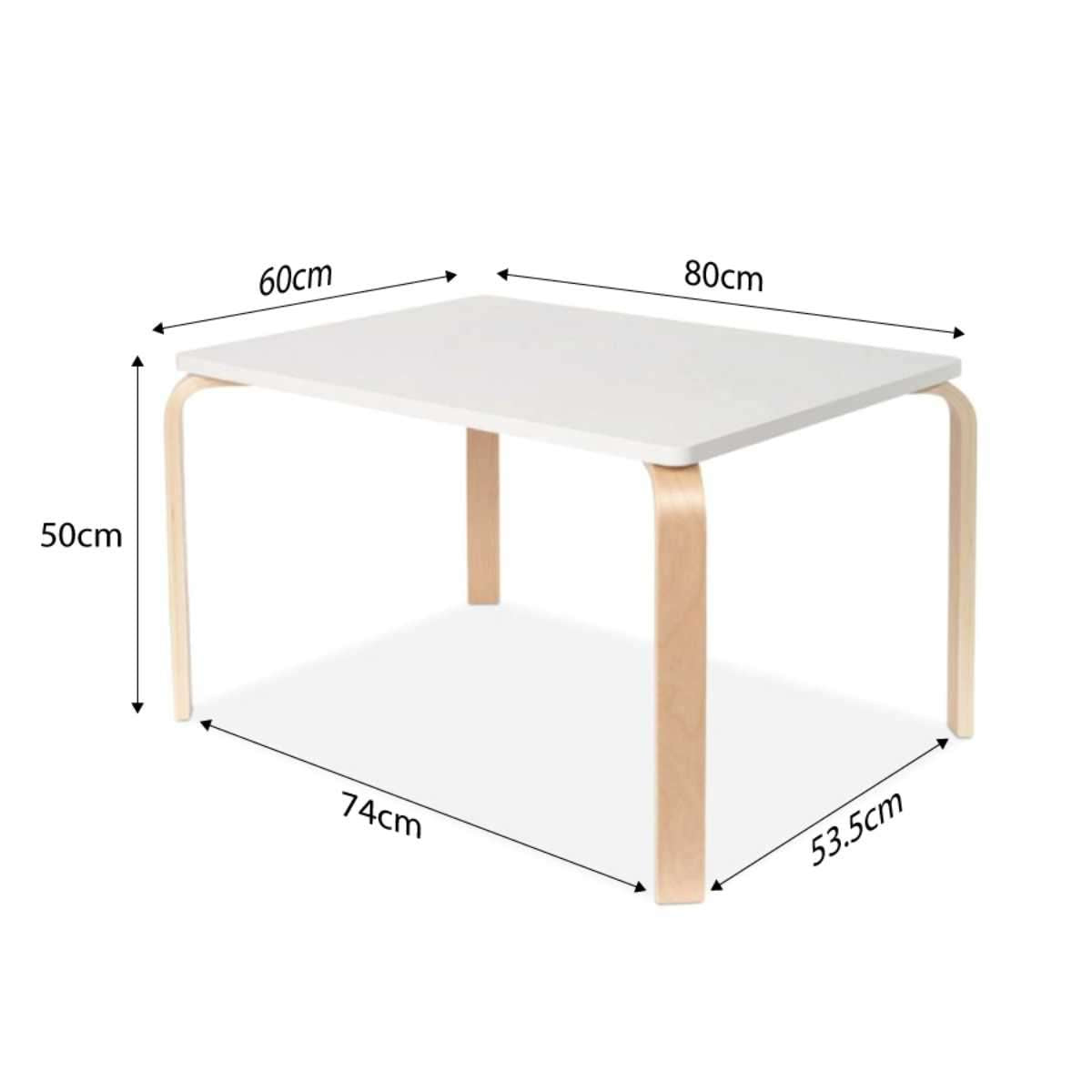 Hudson White Natural Rectangular Four Seater Stool Set