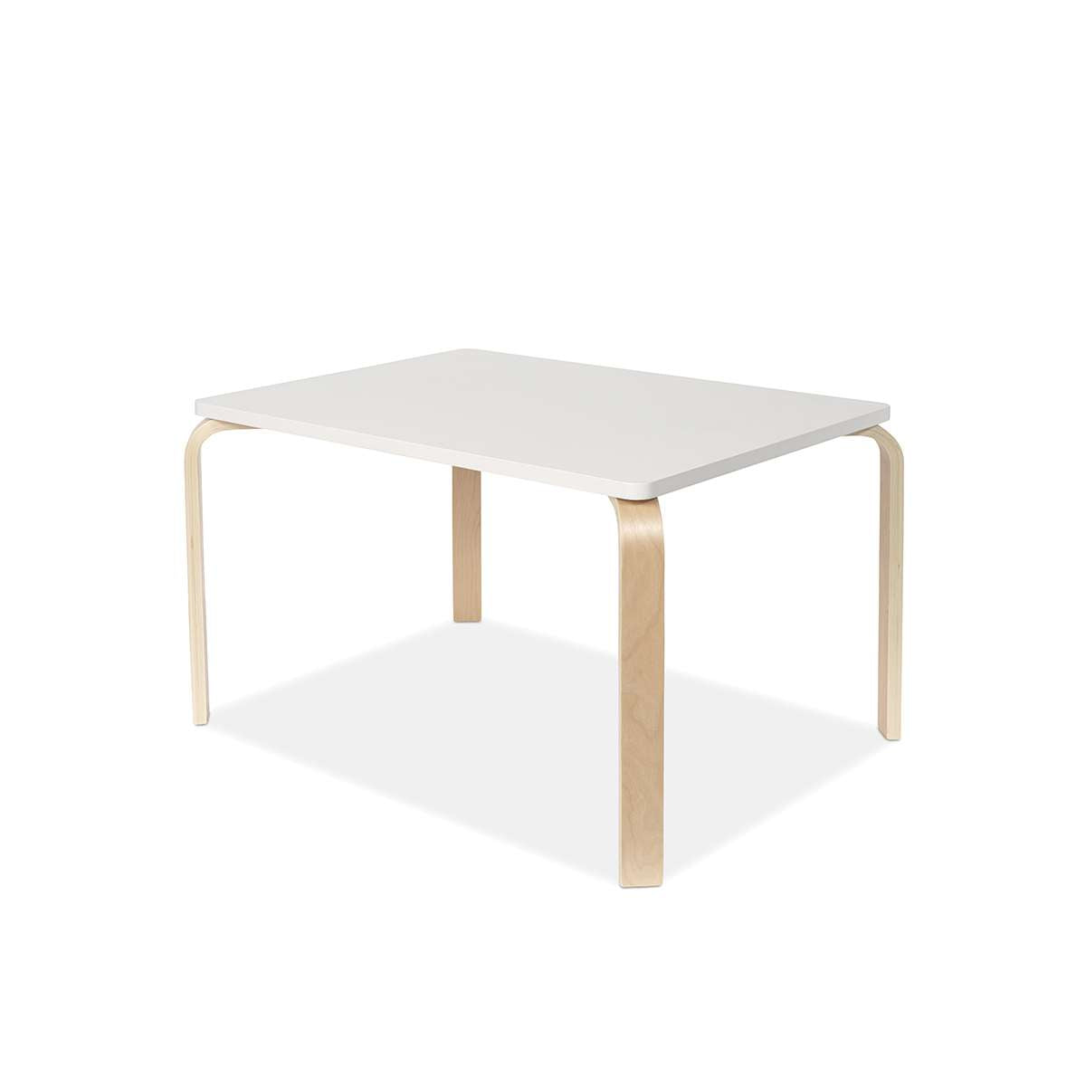 Hudson Kids Rectangular Table - White/Natural