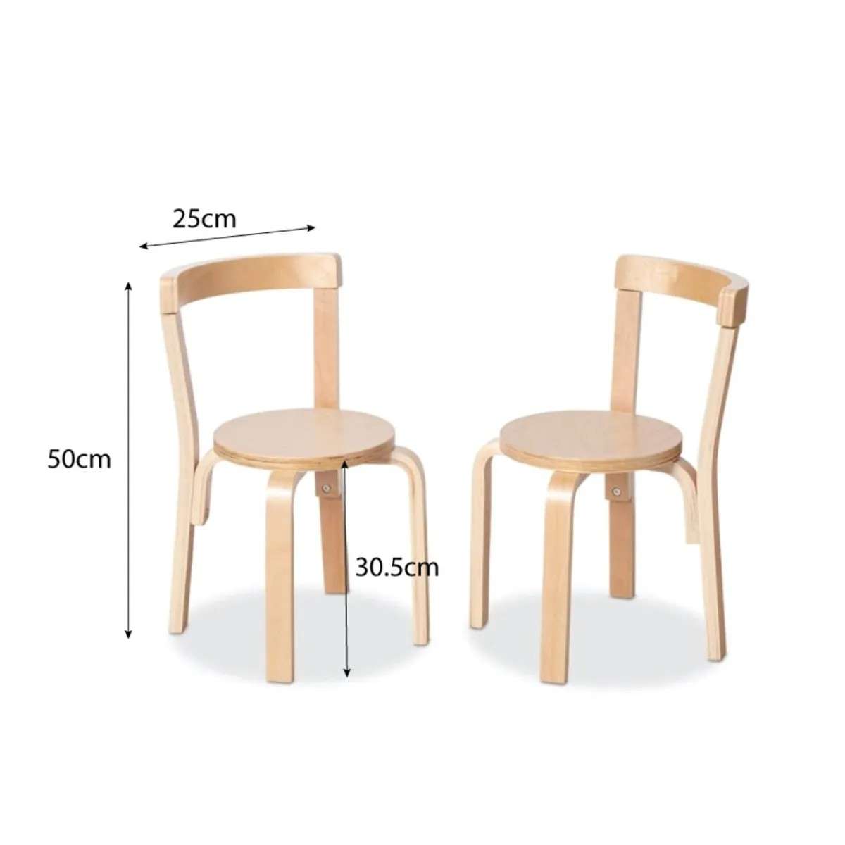 Hudson Natural Round Two Seater Chair Set