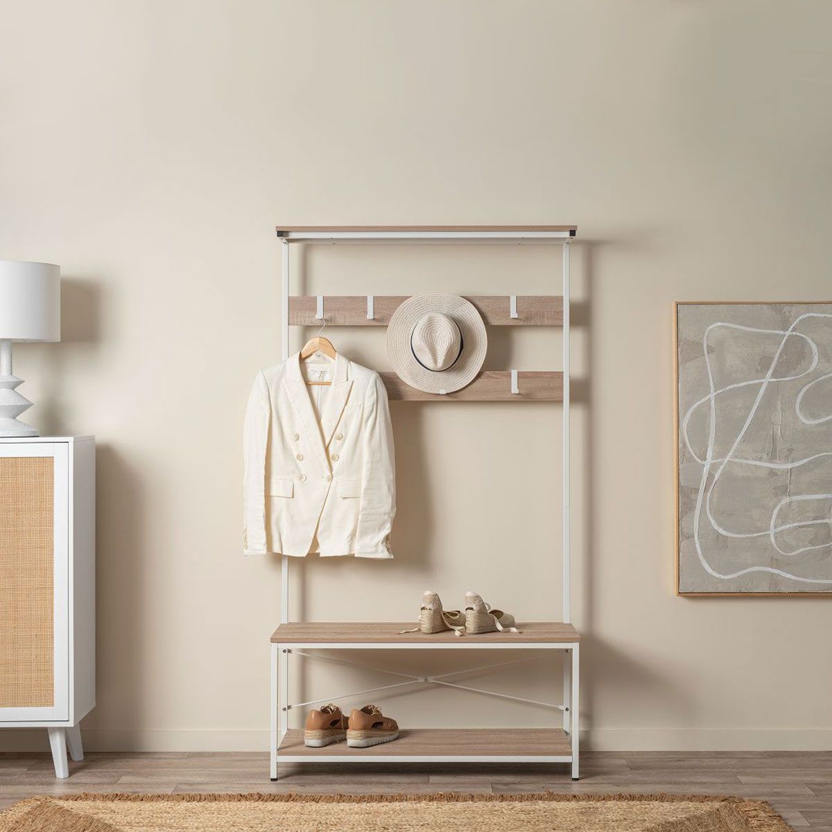 Vigo Hallway Stand - White