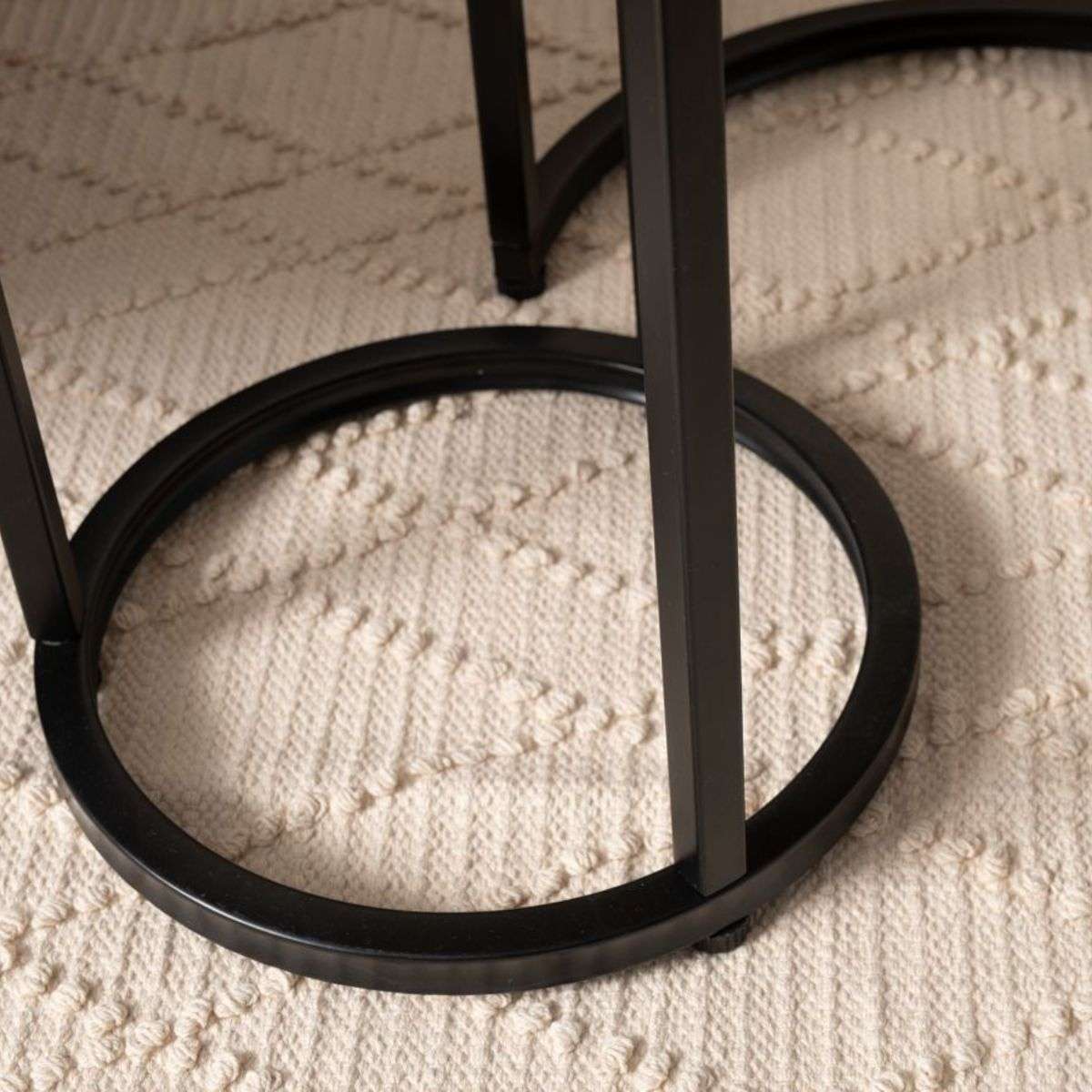 Vigo Nesting Side Tables - Black