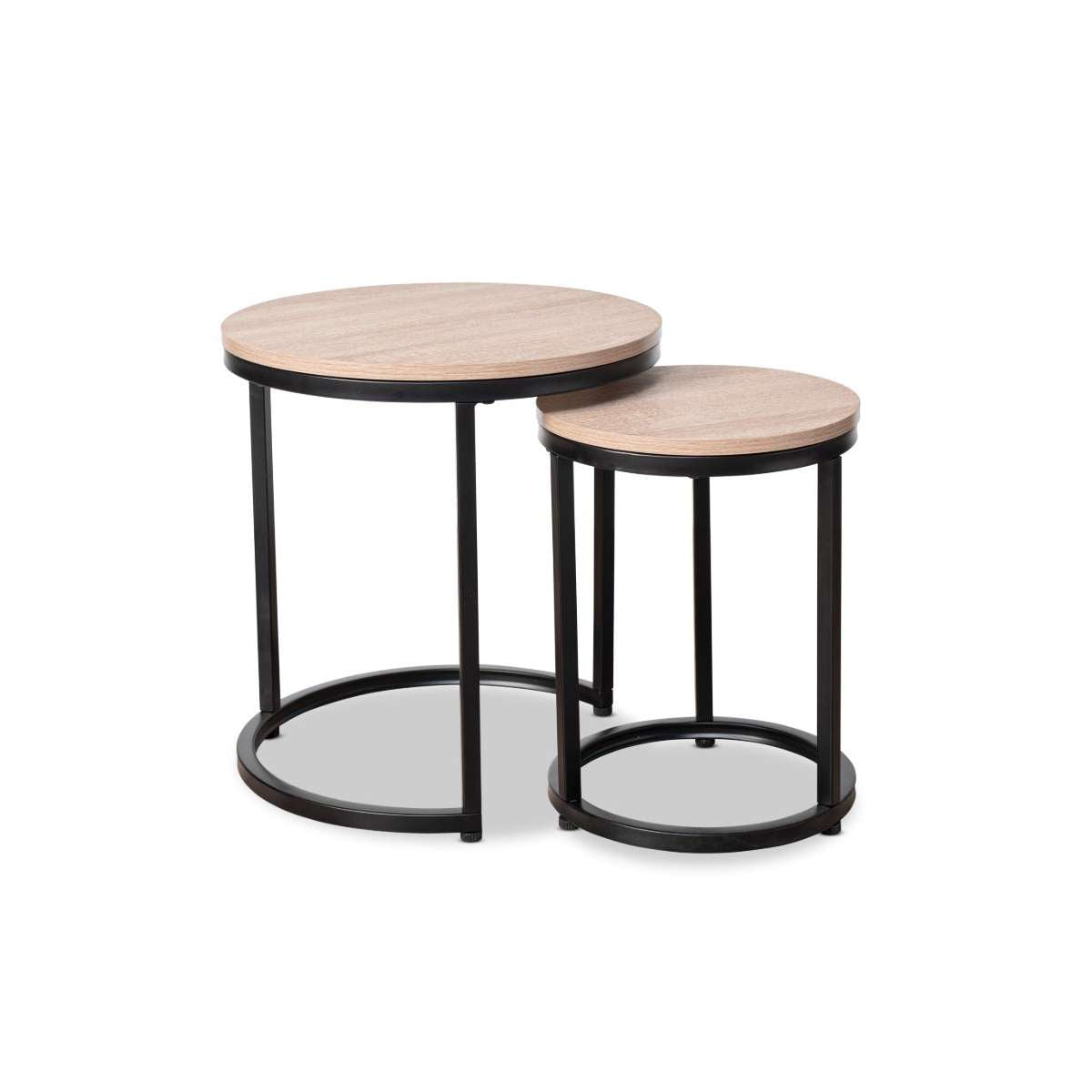 Vigo Nesting Side Tables - Black