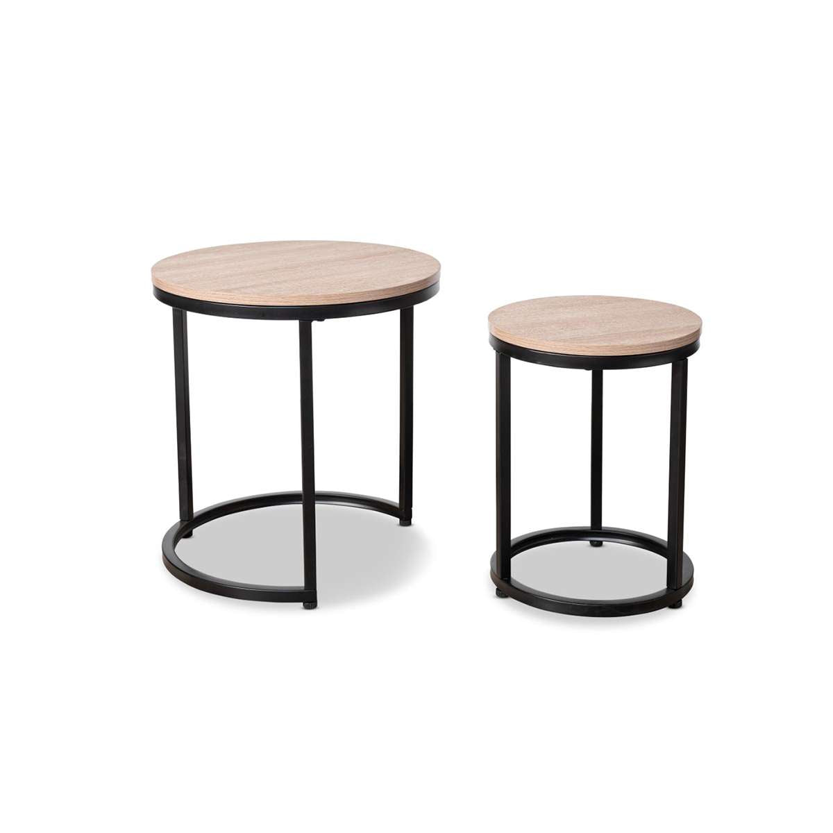 Vigo Nesting Side Tables - Black