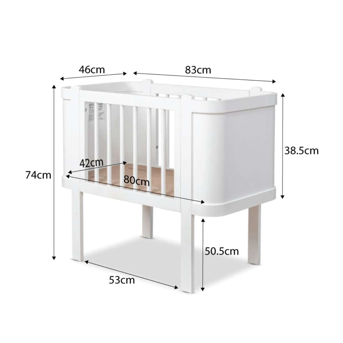 Orlando Bassinet - White