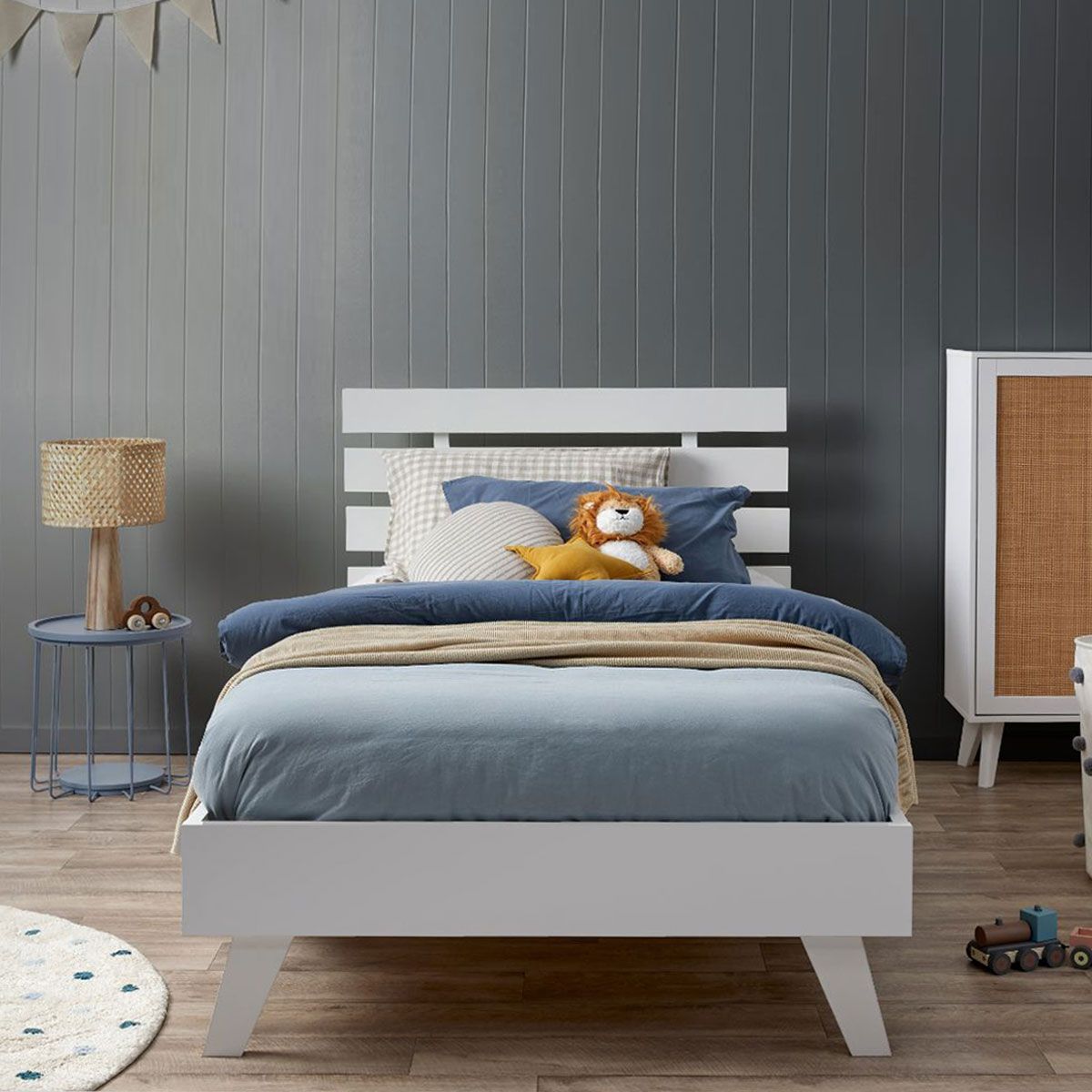 Soren Single Bed - White