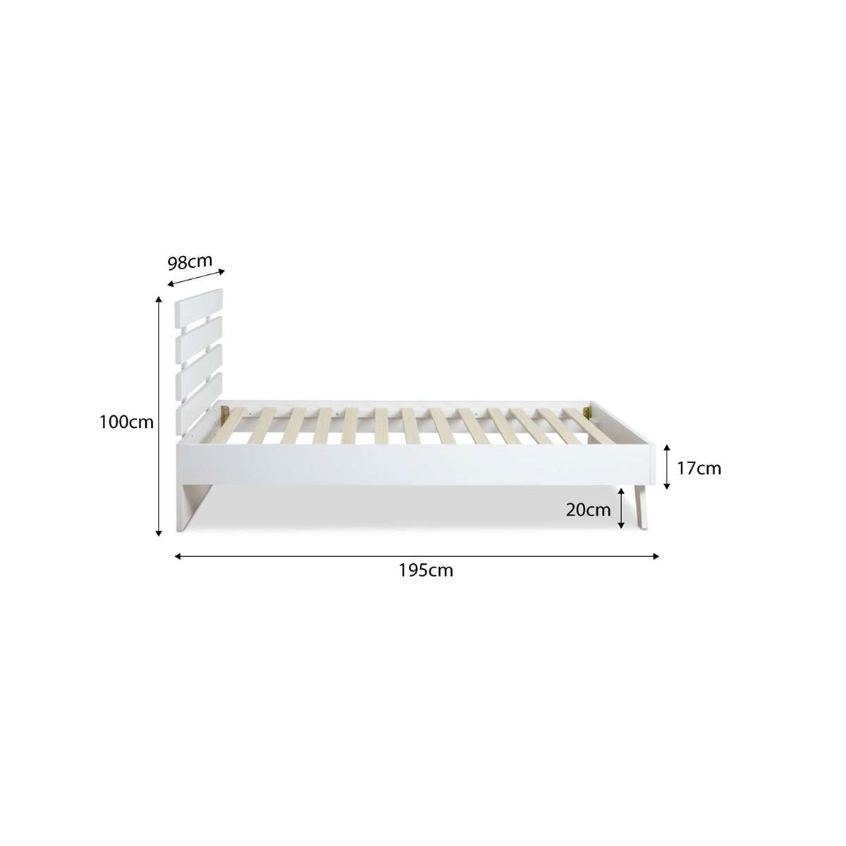 Soren Single Bed - White