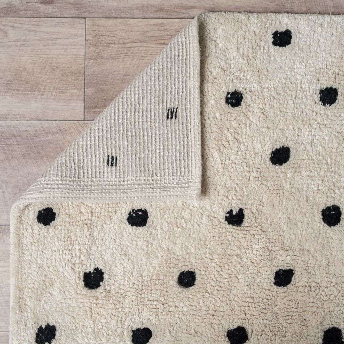 Addy Rectangle Spot Rug - Large - Cream/Black