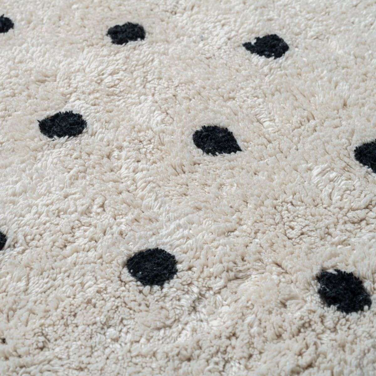 Addy Rectangle Spot Rug - Large - Cream/Black