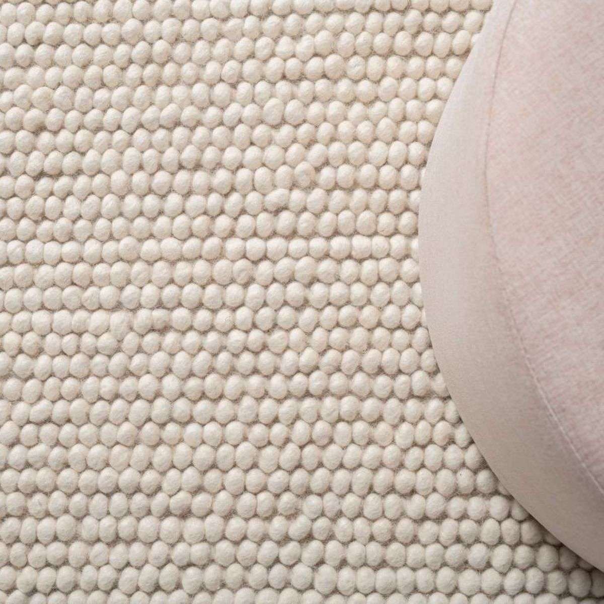 Beau Wool Blend Floor Rug - Large - Cream