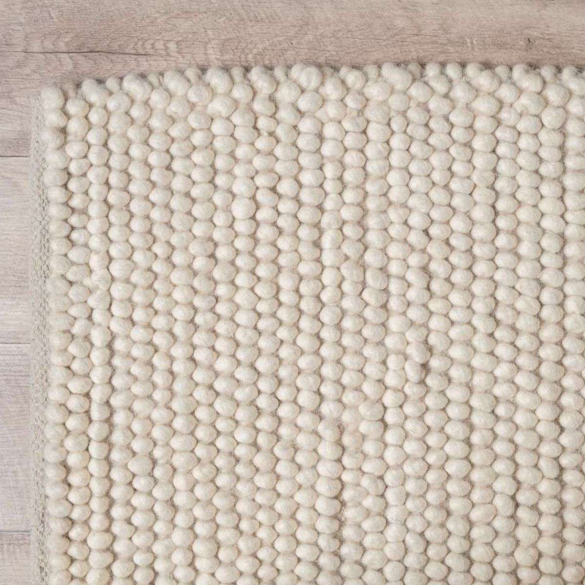 Beau Wool Blend Floor Rug - Large - Cream