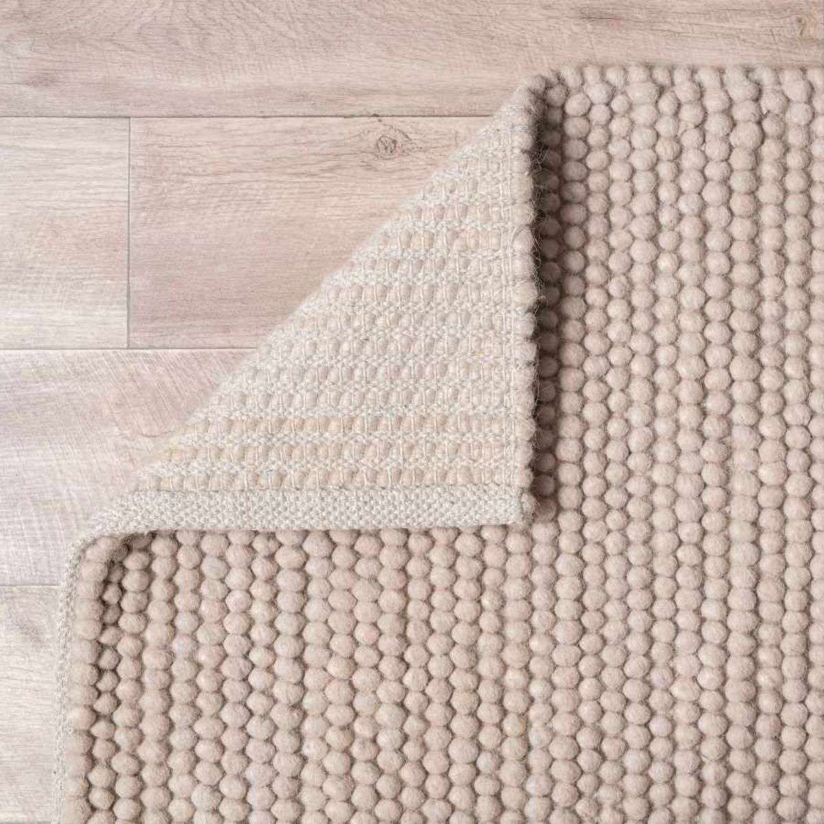 Beau Wool Blend Floor Rug - Large - Mushroom