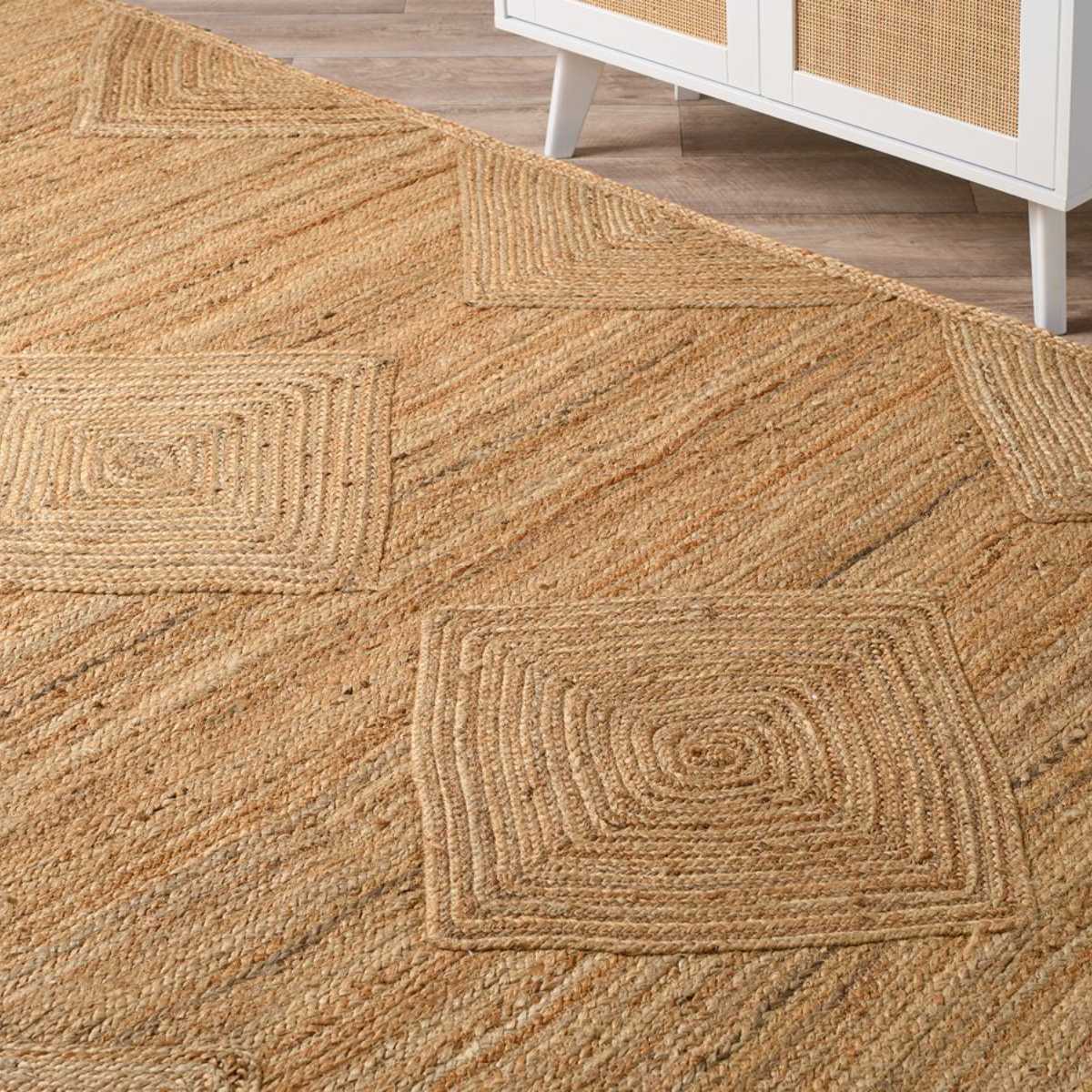 Mia Diamond Jute Rug - Extra Large - Natural