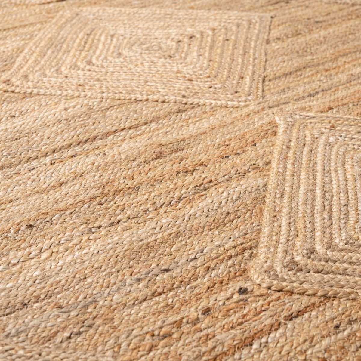 Mia Diamond Jute Rug - Extra Large - Natural