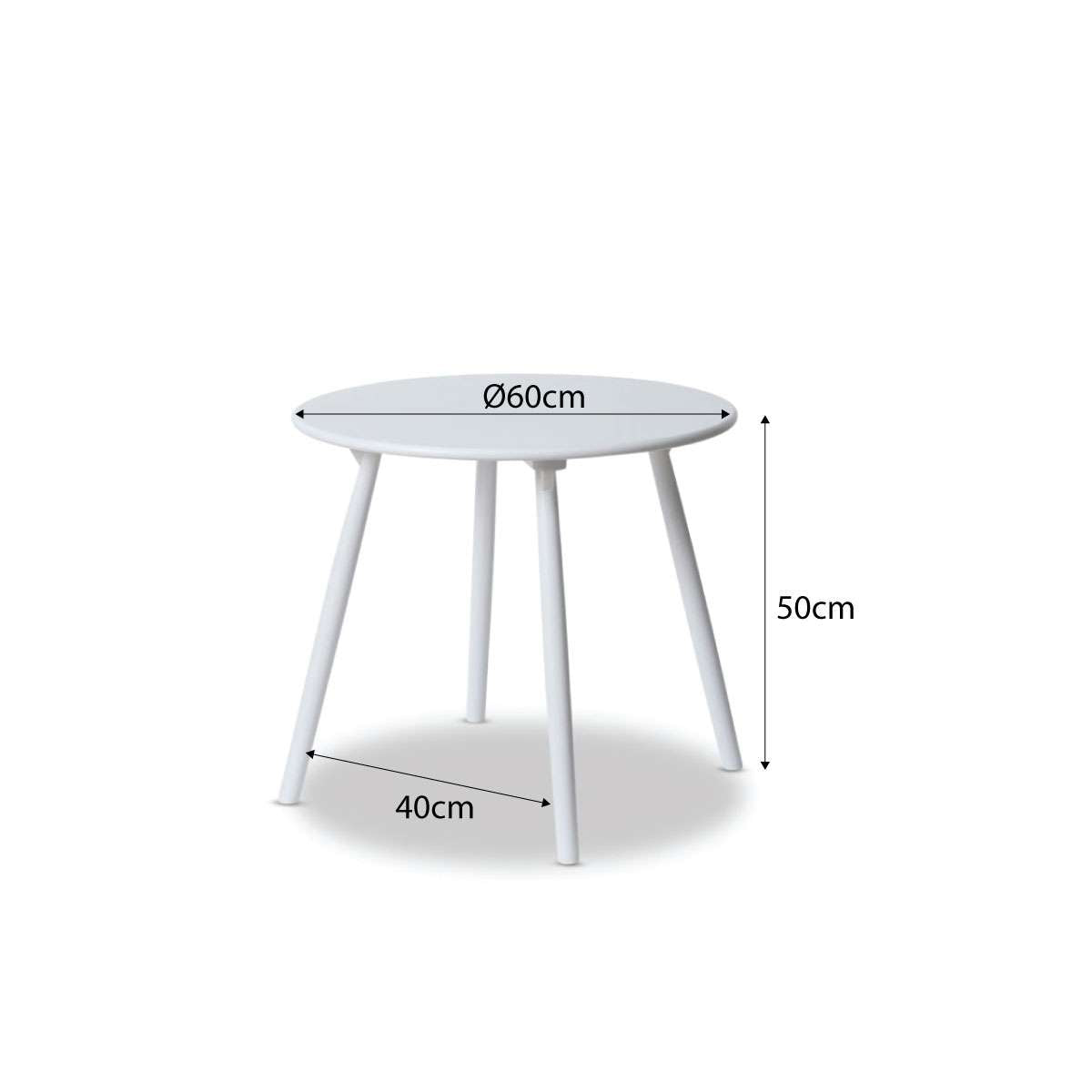 Annie Kids Round Table - White