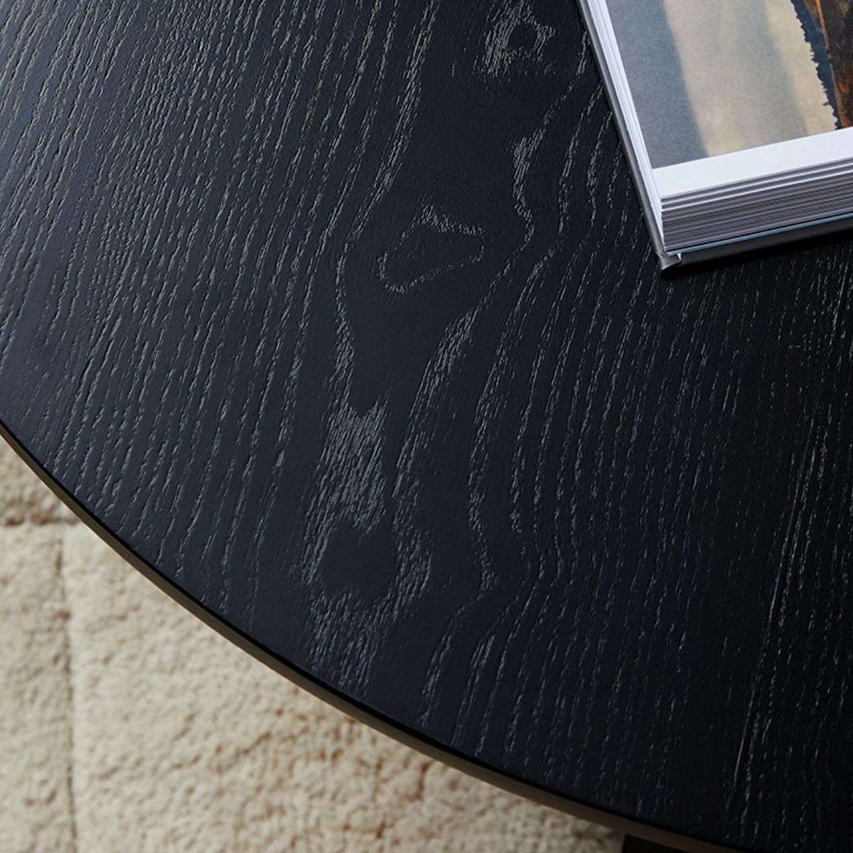 Zander Round Coffee Table - Black