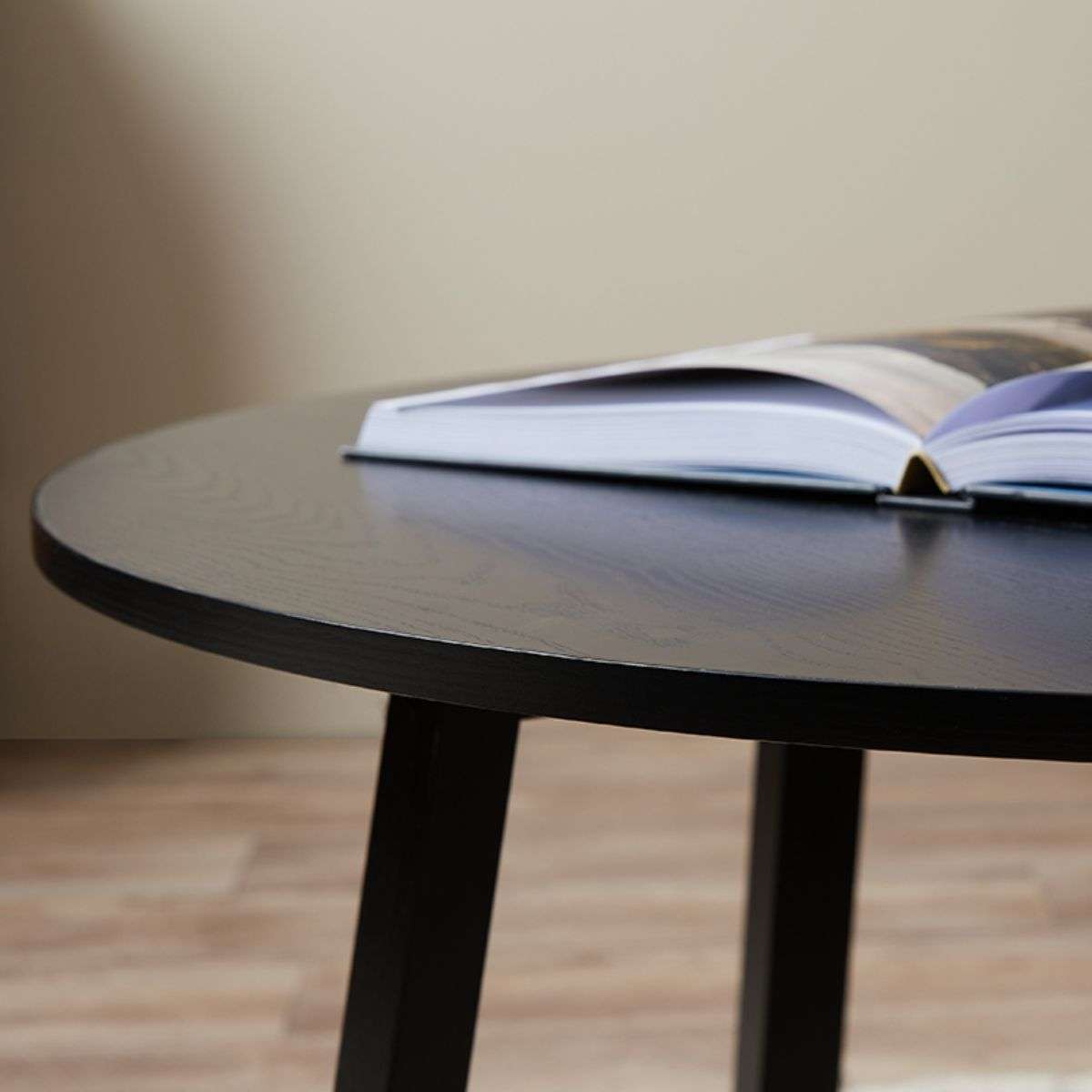 Zander Round Coffee Table - Black