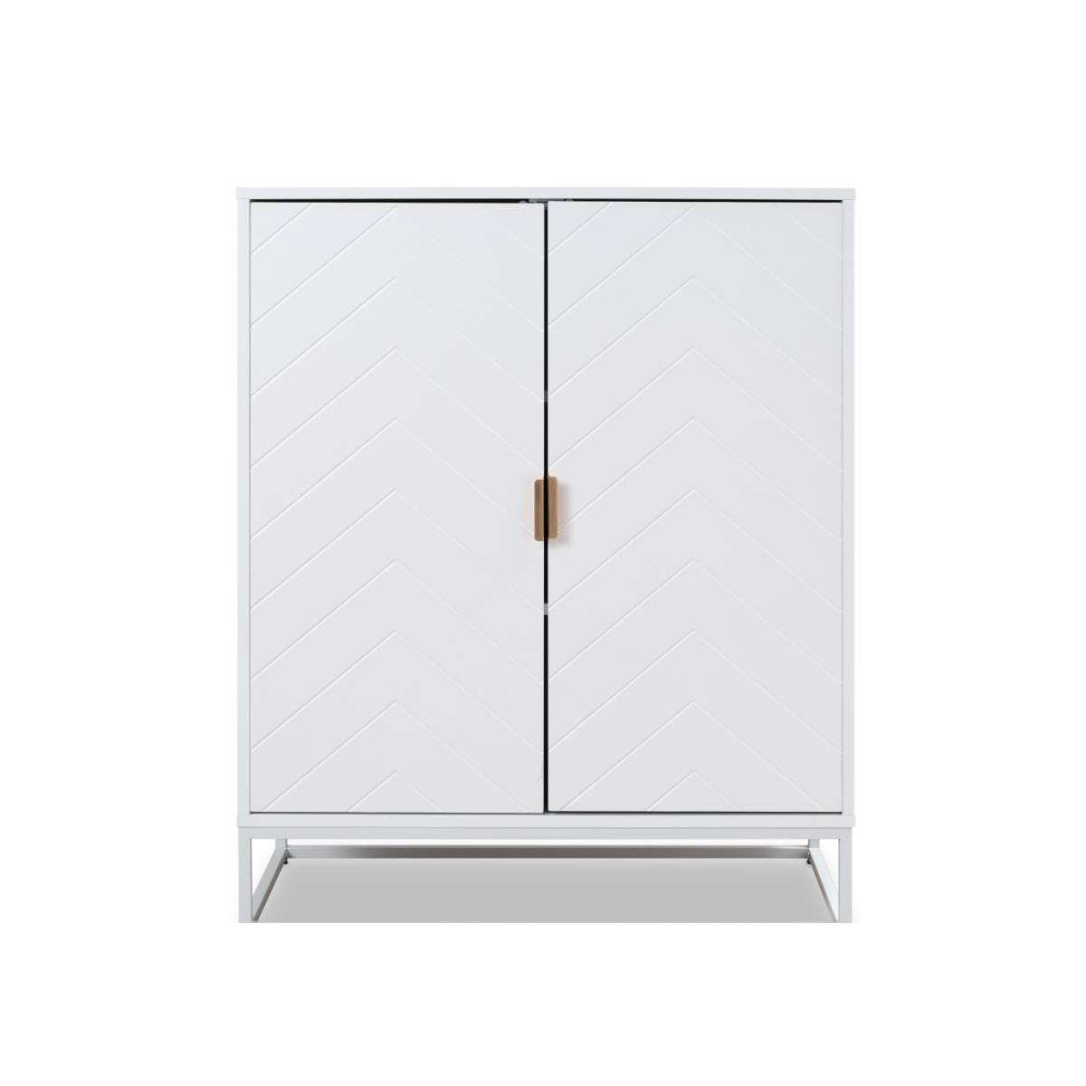 Inca Two Door Cabinet - White