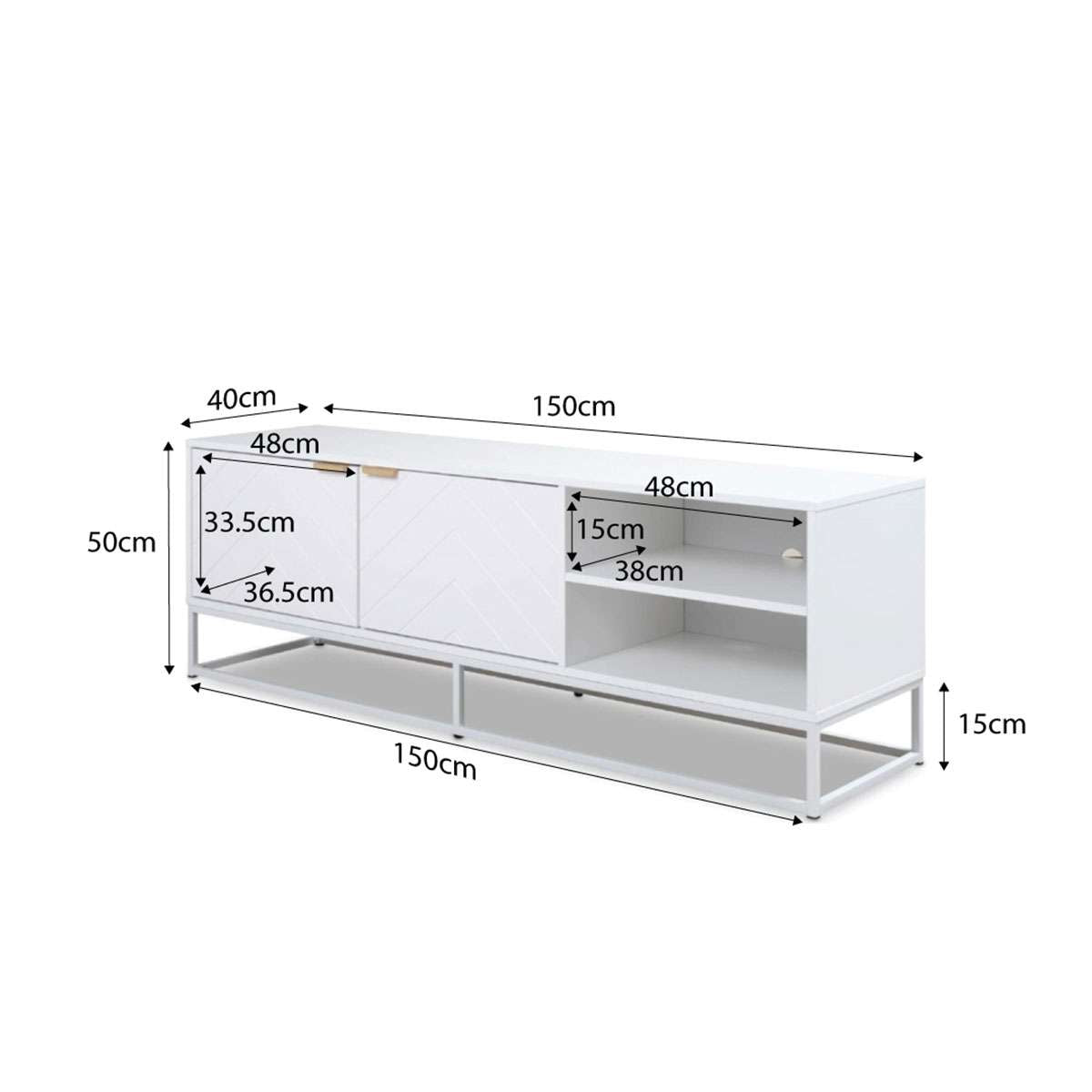 Inca Entertainment Unit - White