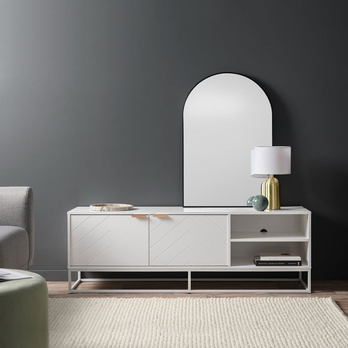 Inca Entertainment Unit - White
