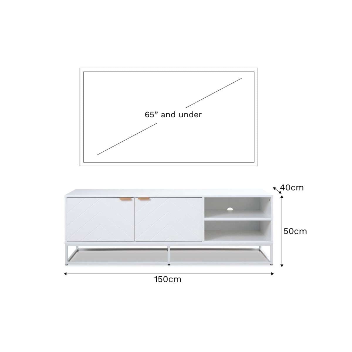 Inca Entertainment Unit - White