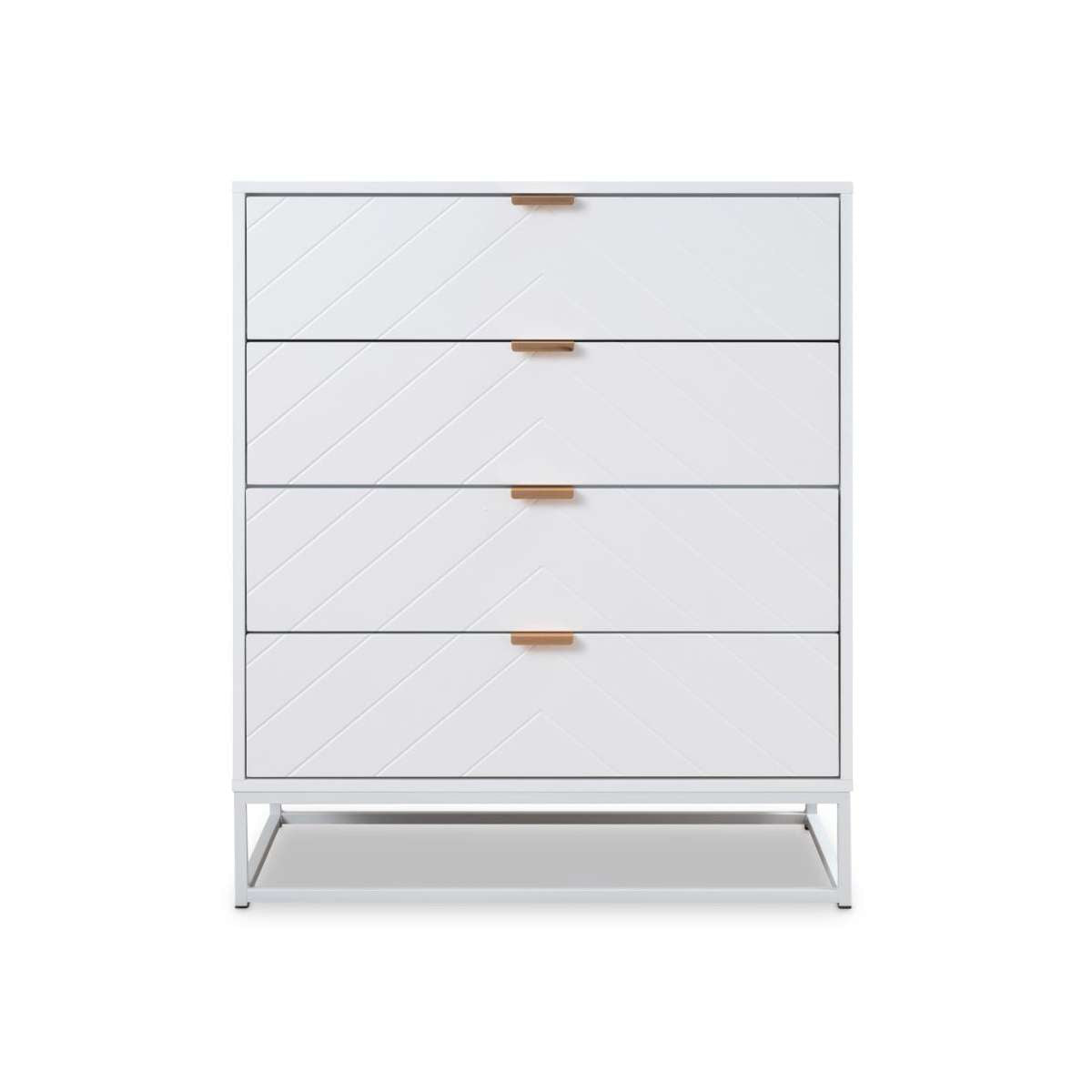 Inca Four Drawer - White