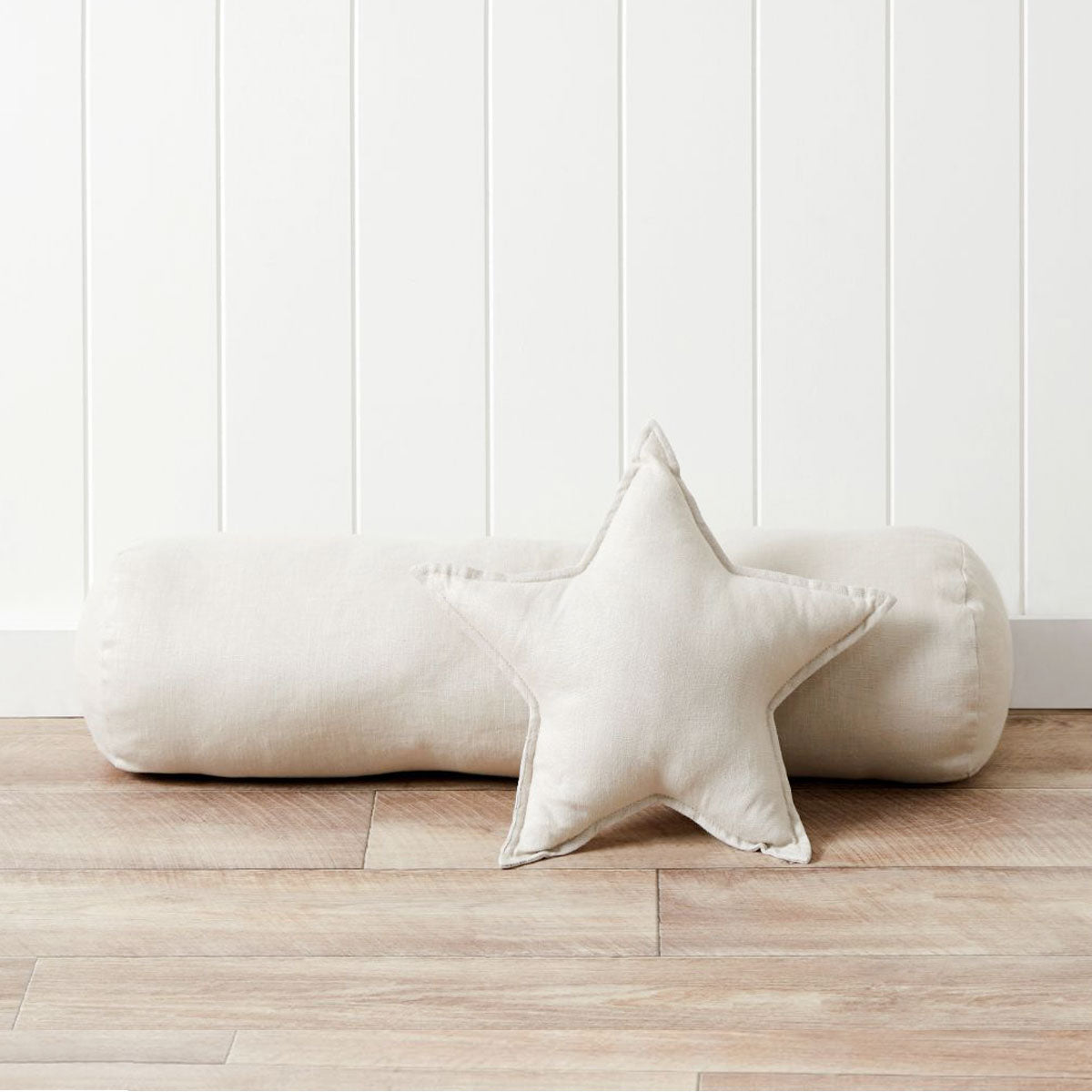 Mocka Linen Bolster Cushion - Oatmeal