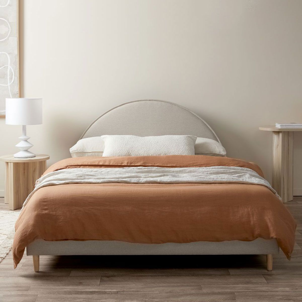 Imogen Queen Bed - Natural