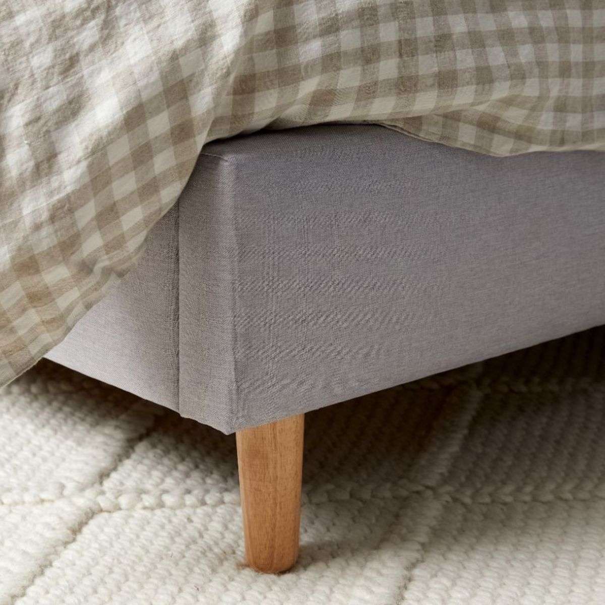 Imogen Queen Bed - Light Grey