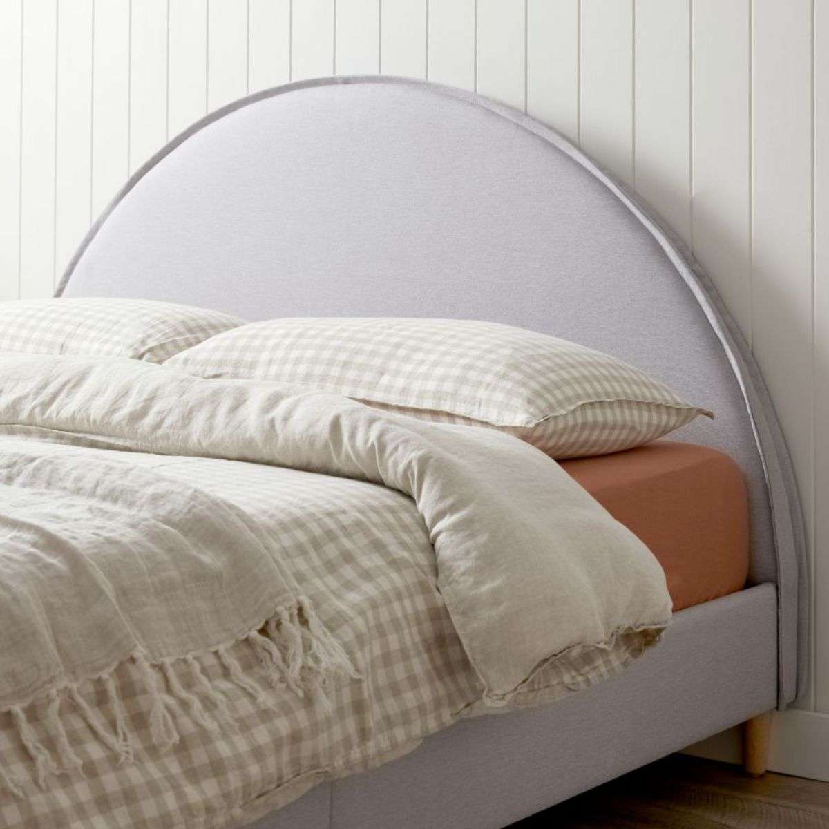 Imogen Queen Bed - Light Grey