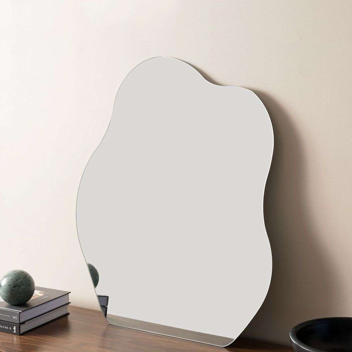 Omari Frameless Pond Shaped Mirror
