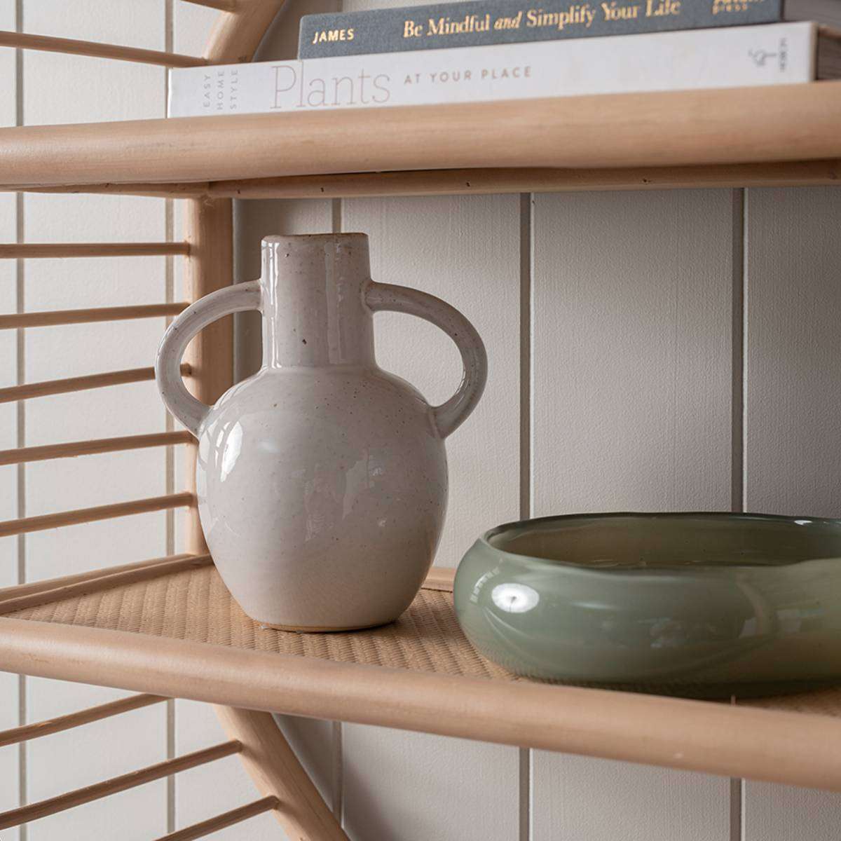 Marvin Rattan Hexagonal Wall Shelf