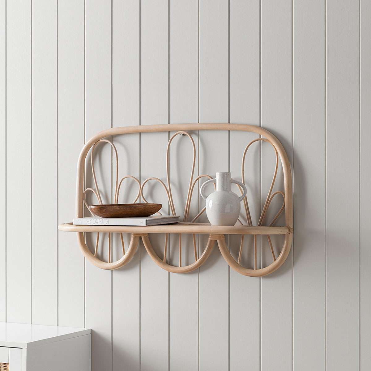 Ziggy Rattan Wall Shelf Ledge