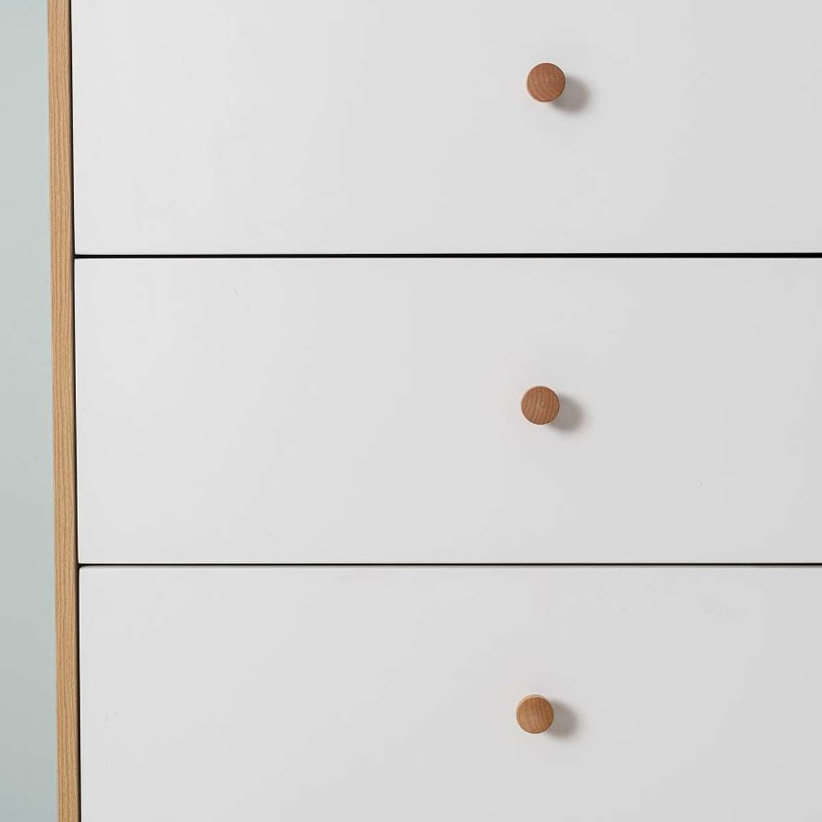 Aspen Four Drawer - White/Natural
