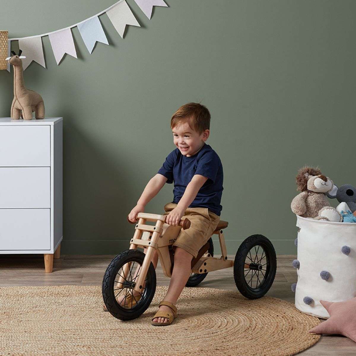 Brando 2 in 1 Wooden Trike/Balance Bike
