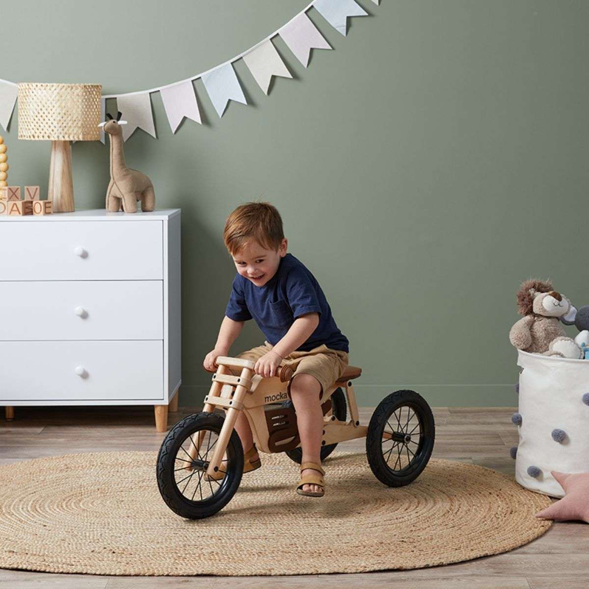 Brando 2 in 1 Wooden Trike/Balance Bike