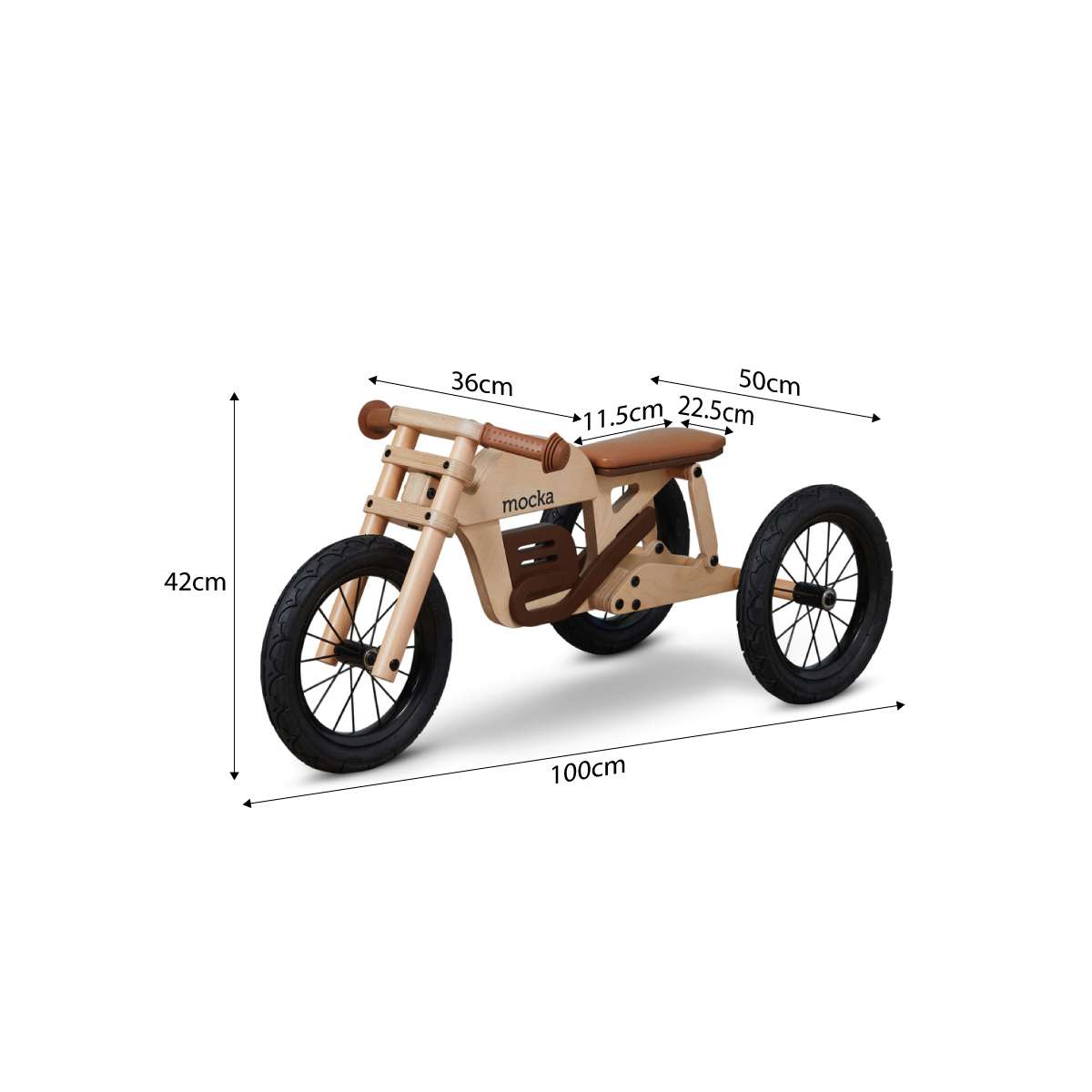 Brando 2 in 1 Wooden Trike/Balance Bike