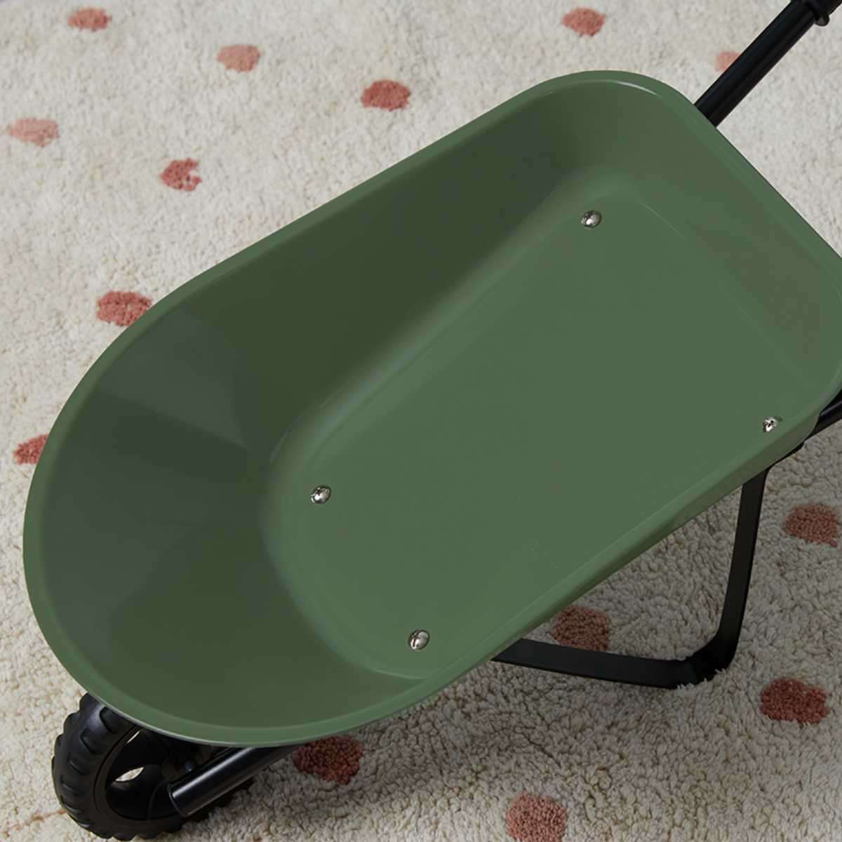 Mocka Kids Steel Wheelbarrow - Khaki