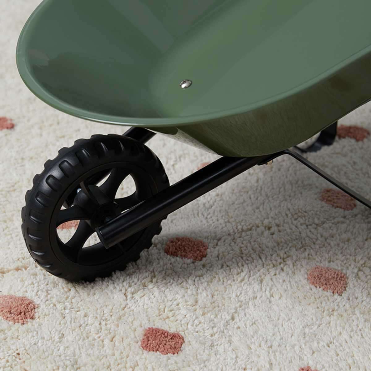 Mocka Kids Steel Wheelbarrow - Khaki