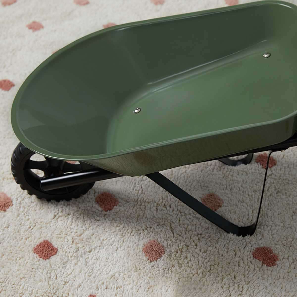 Mocka Kids Steel Wheelbarrow - Khaki