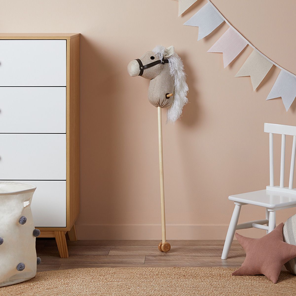 Kids Hobby Horse - Beige