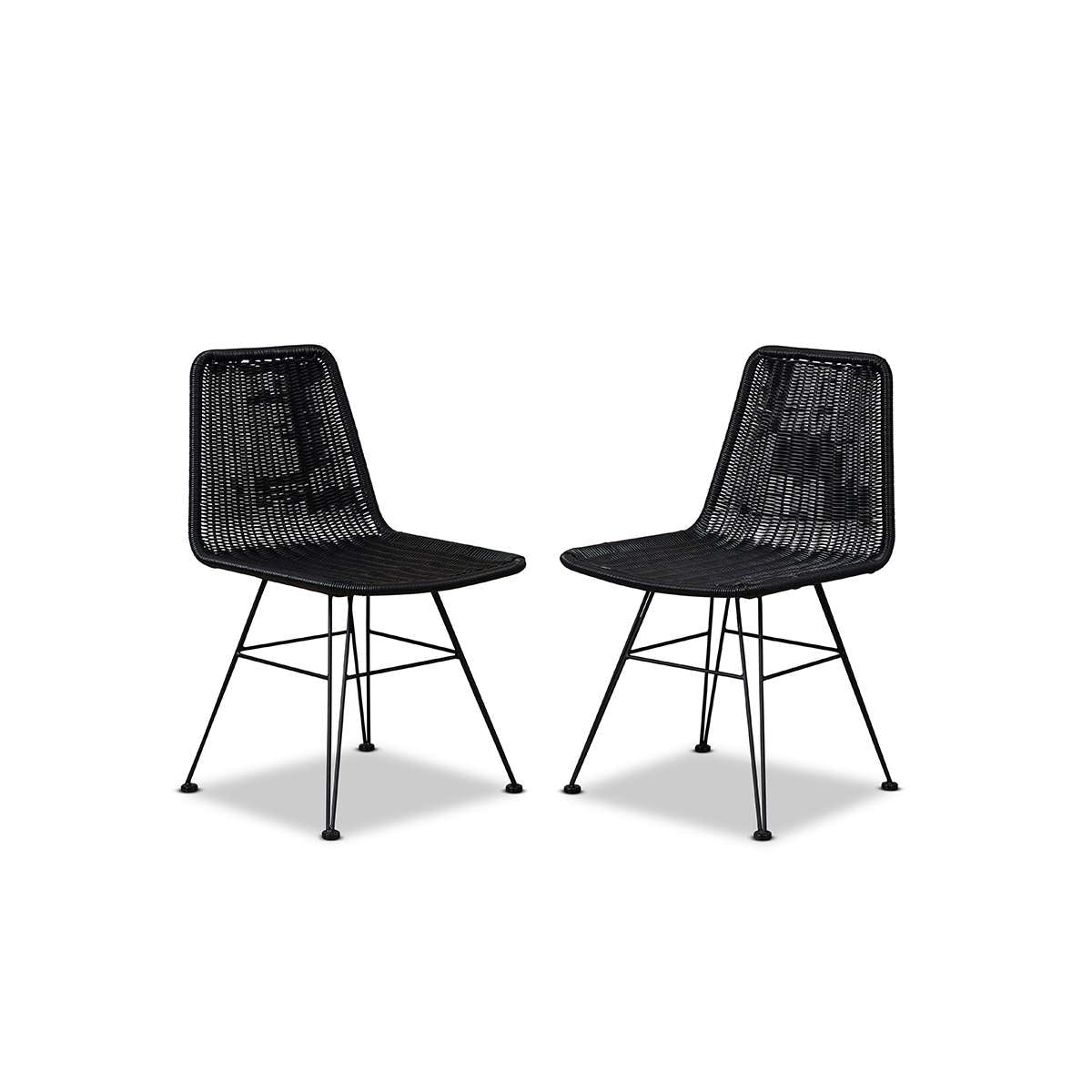 Xavier Dining Chair - Set of 2 - Black