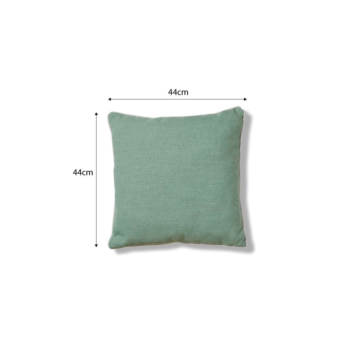 Mocka Piped Cushion - Sage/Natural
