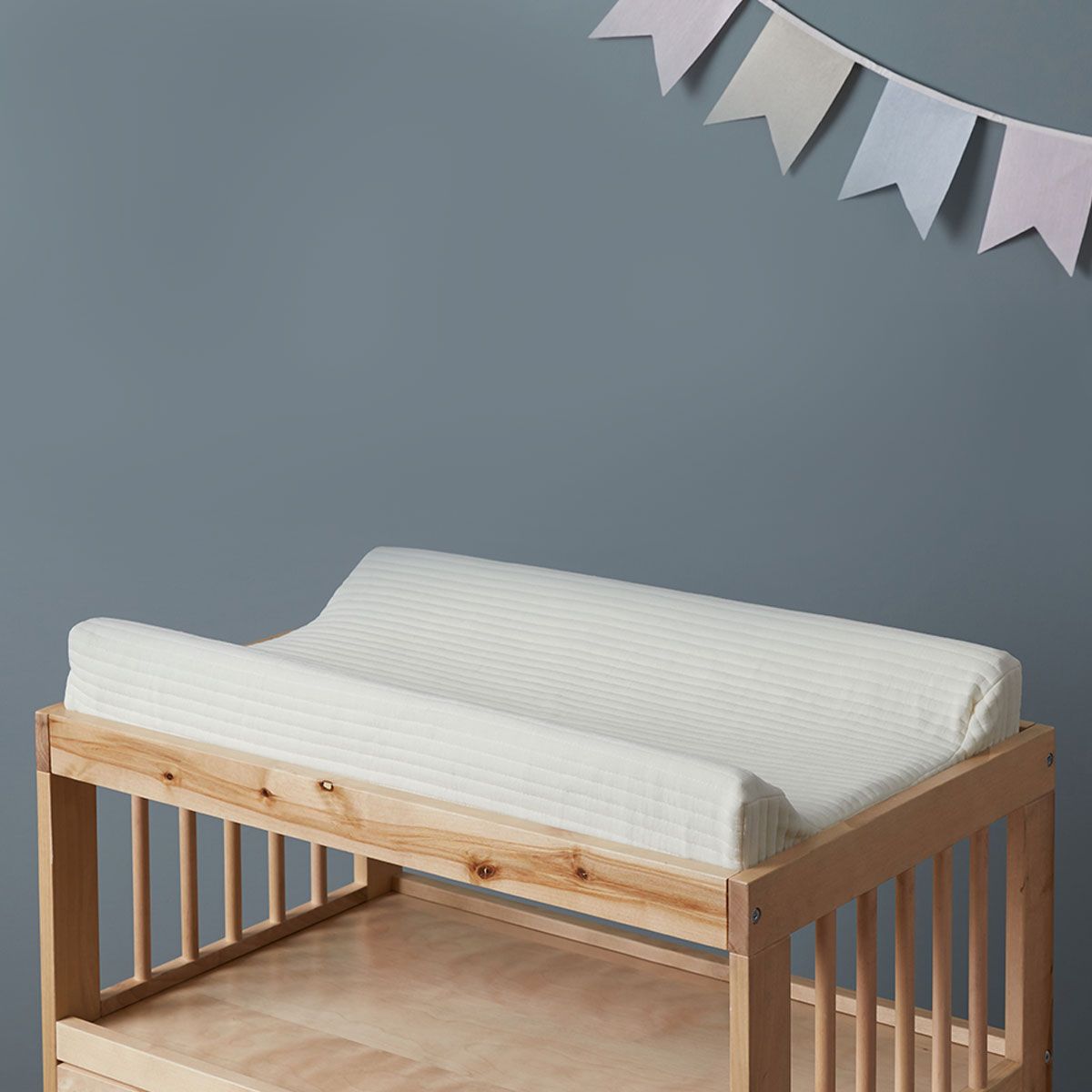 Mocka Cotton Change Mat Cover - White